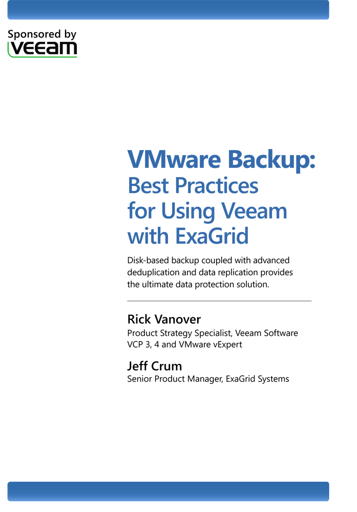 vmware veeam backup best practices