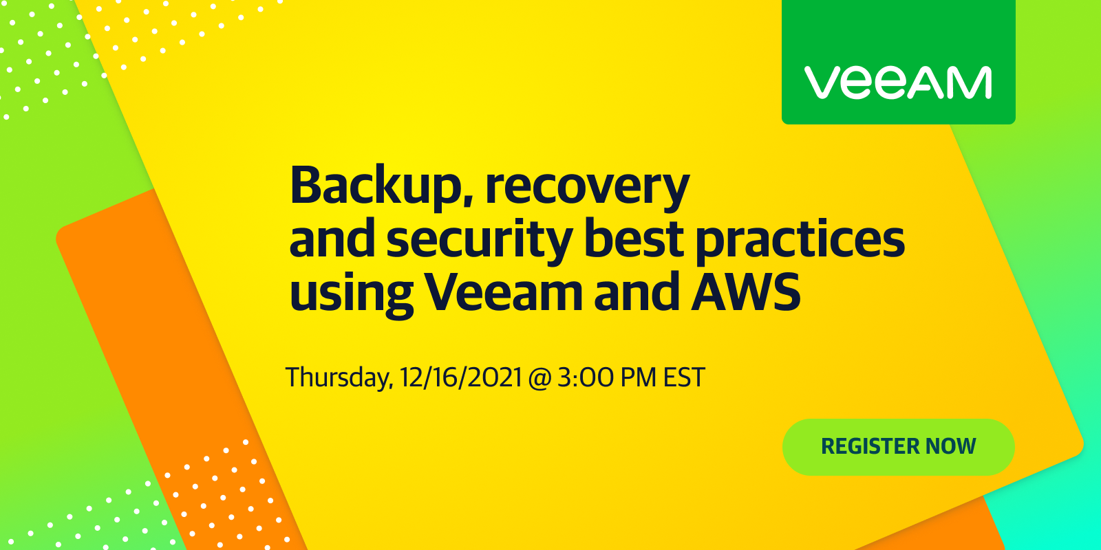 Backup, recovery and security best practices using Veeam and AWS