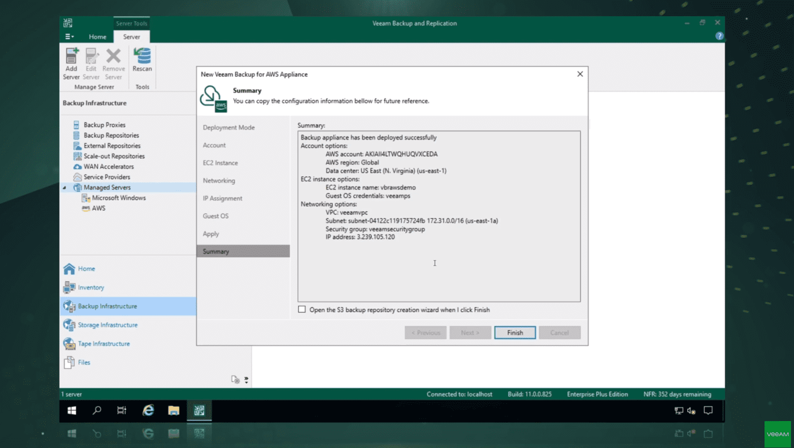 Deploy and configure from Veeam Backup & Replication